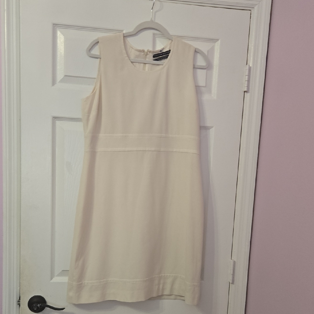 Tommy Hilfiger Cream Sheath Midi Dress for Weddings
